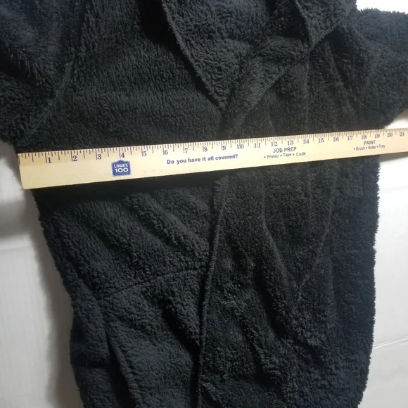 THE SWEATSHIRT PROJECT BLACK SHERPA CARDIGAN SIZE SMALL - Picture 7 of 10